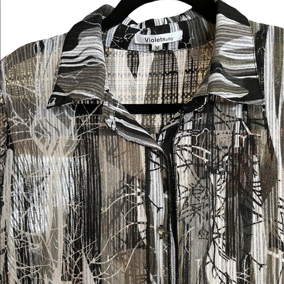 Long Sheer Blouse - Picture 2 of 4